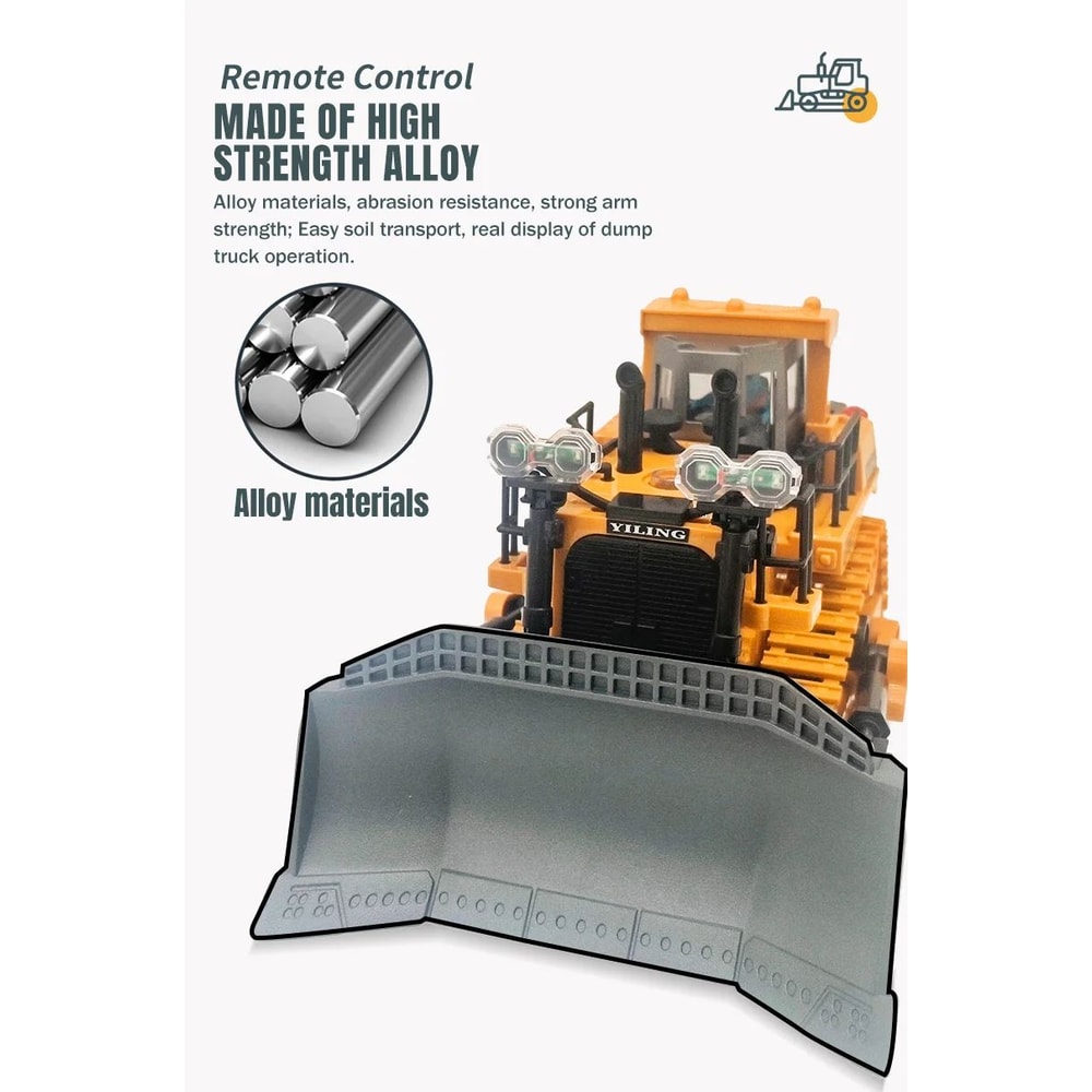 Remote Control Bulldozer Toy For Kids 6