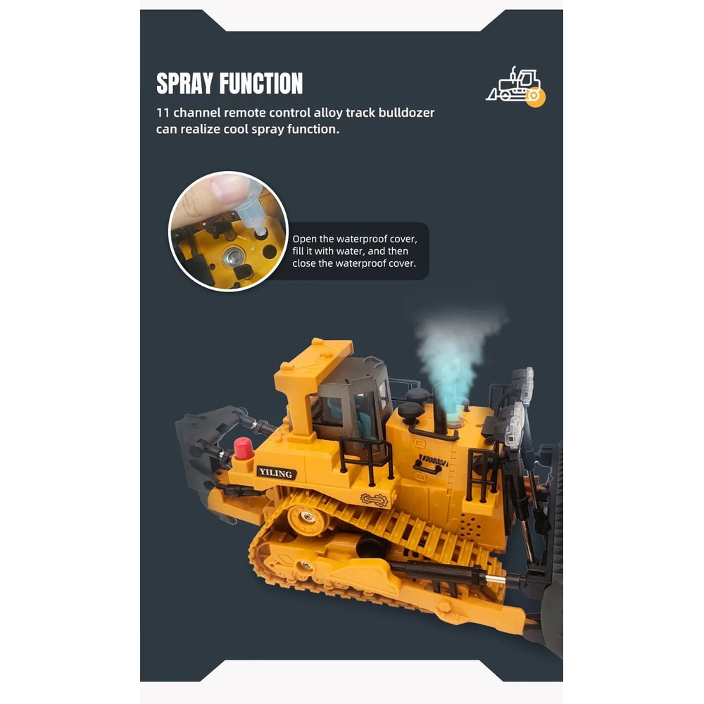 Remote Control Bulldozer Toy For Kids 7