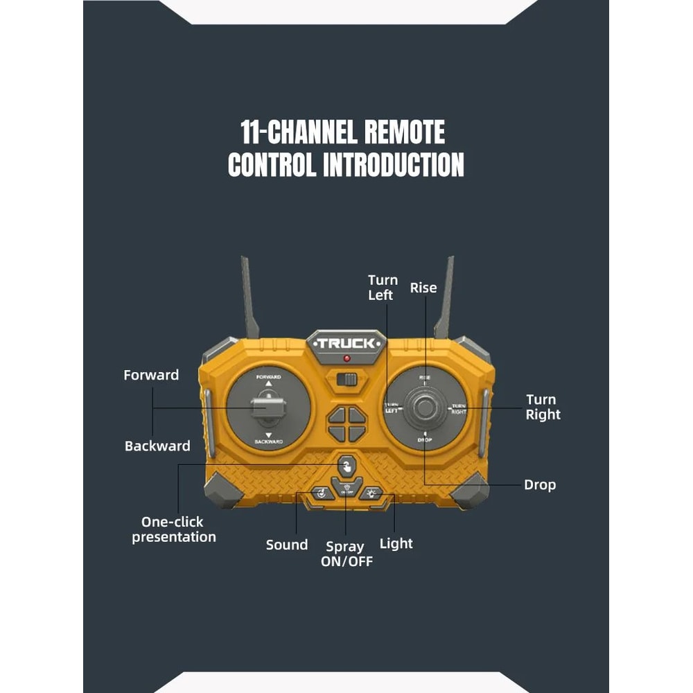 Remote Control Bulldozer Toy For Kids 12