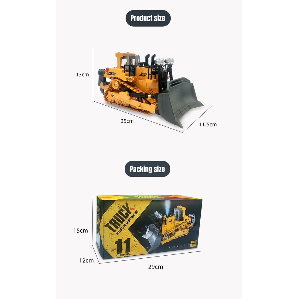 Remote Control Bulldozer Toy For Kids 14