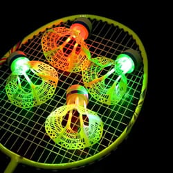 led glow badminton shuttlecocks set