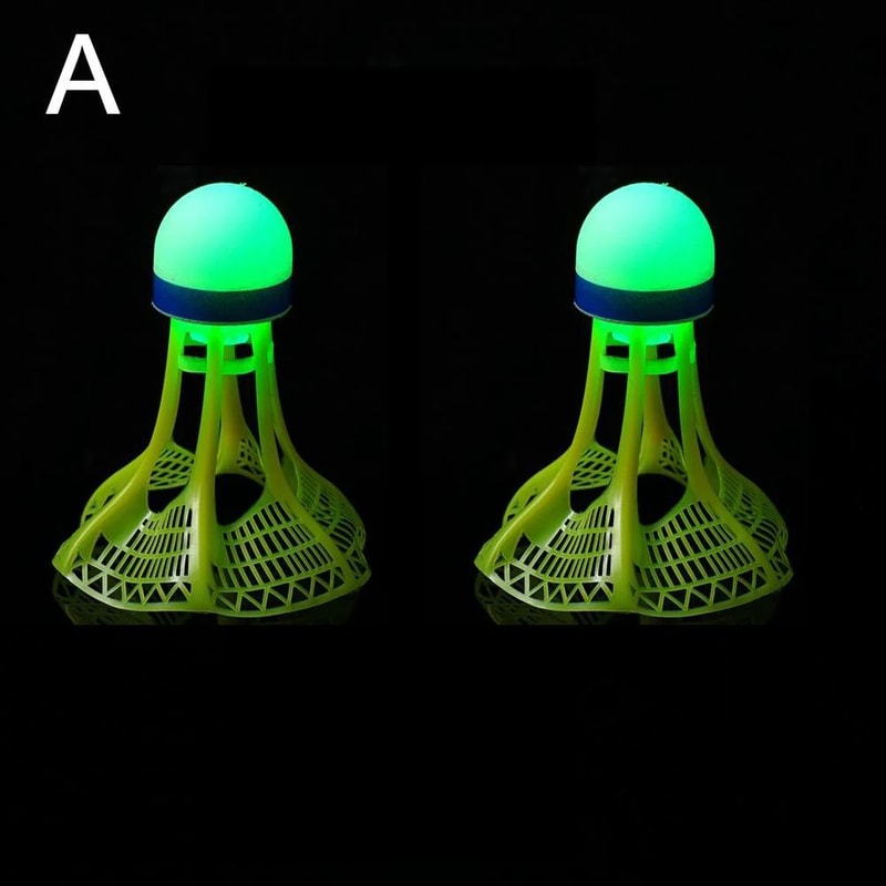 LED Glow Badminton Shuttlecocks Set 9