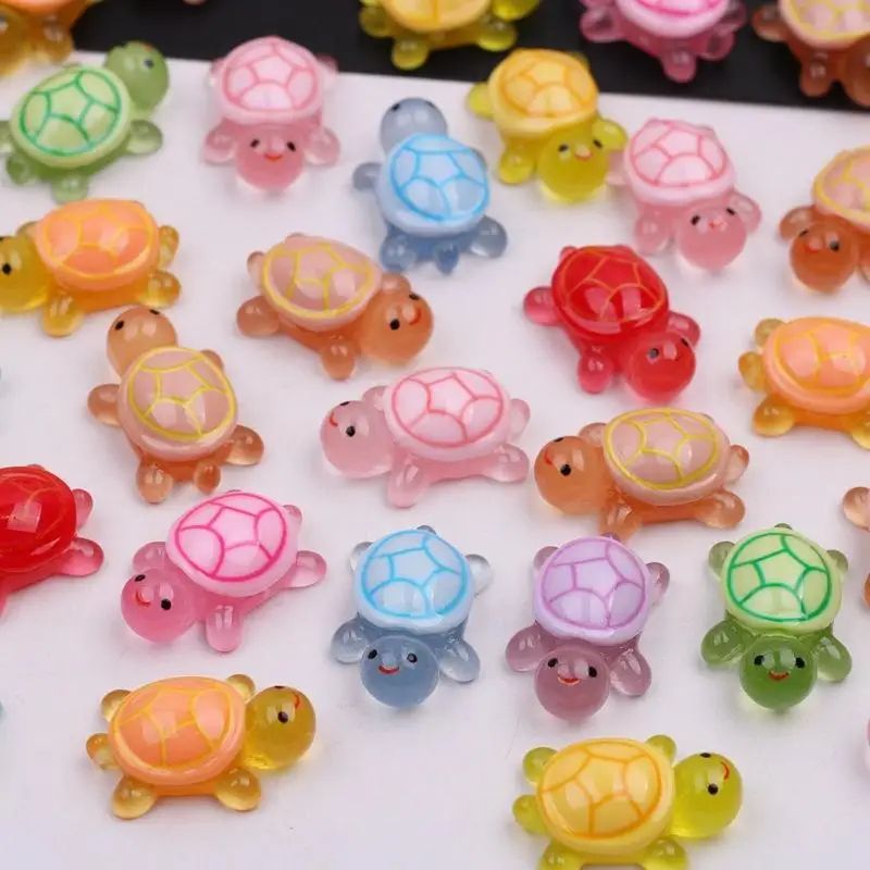 Glow Turtle Figurine Set For Home Decor 1