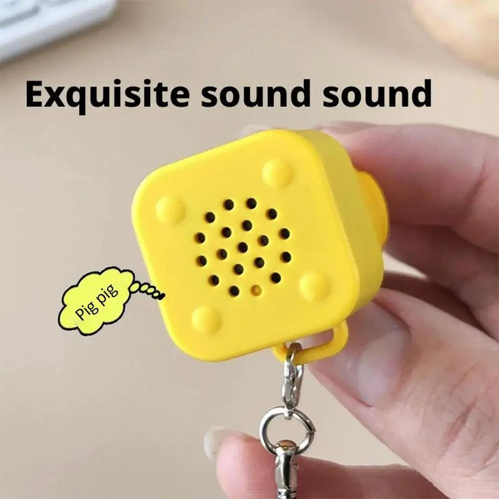 Funny Animal With Sounds Fidget Keychain 8