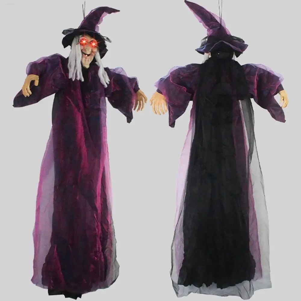 Life Size Talking Witch Halloween Decor 5