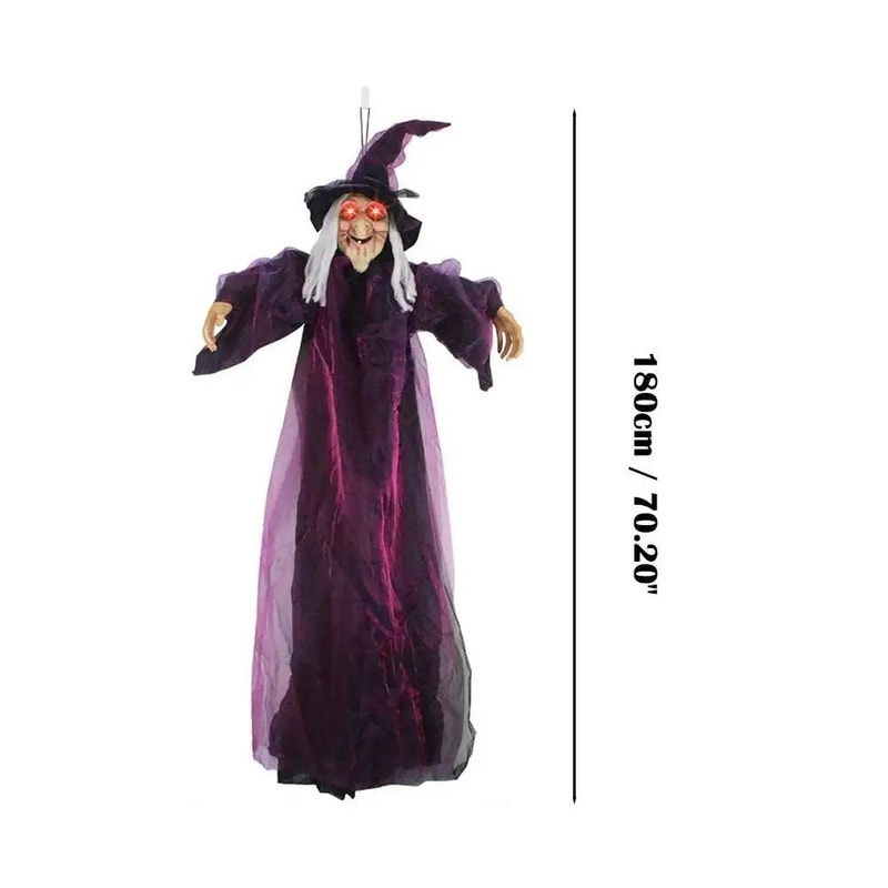 Life Size Talking Witch Halloween Decor 1