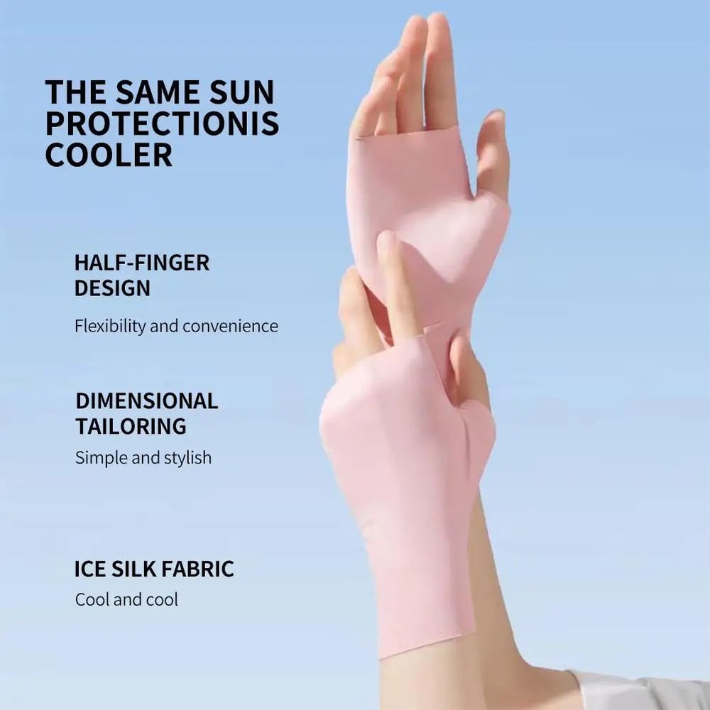 Fingerless UV Protection Driving Gloves 1