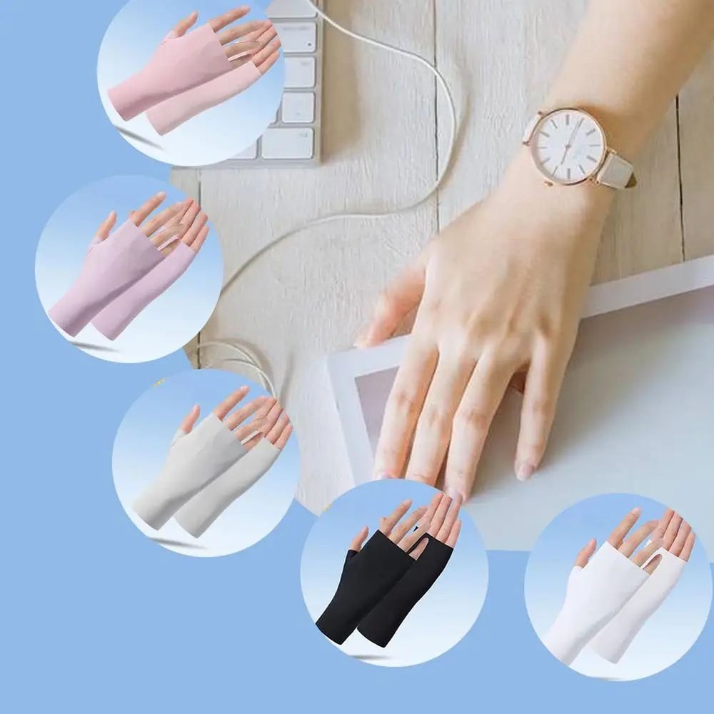 Fingerless UV Protection Driving Gloves 5
