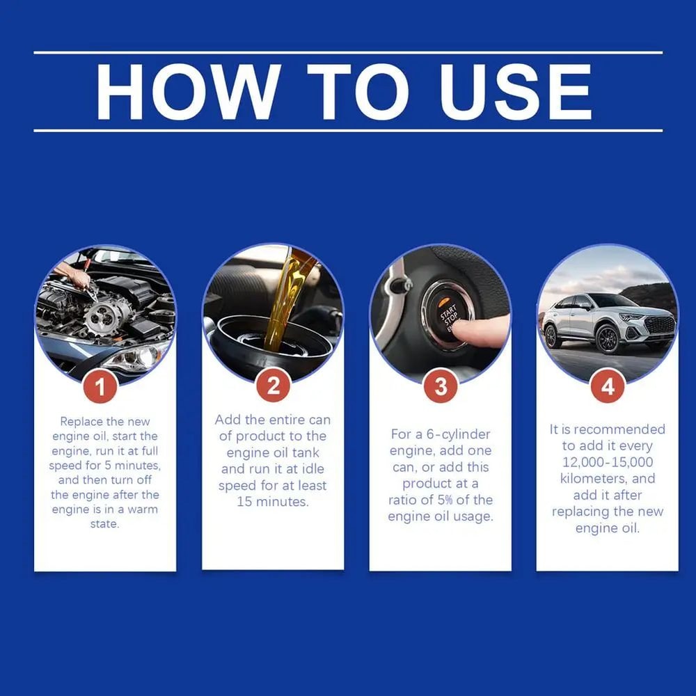 3 Pcs Engine Anti Wear Treatment Oil Set 11