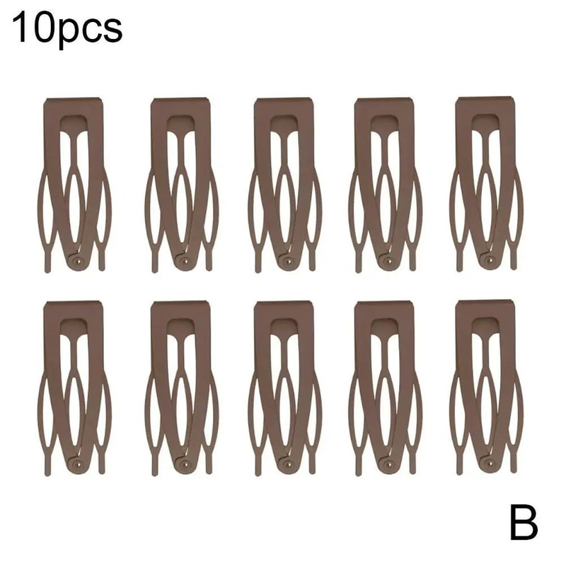 Double Grip Metal Hair Clips Set 13