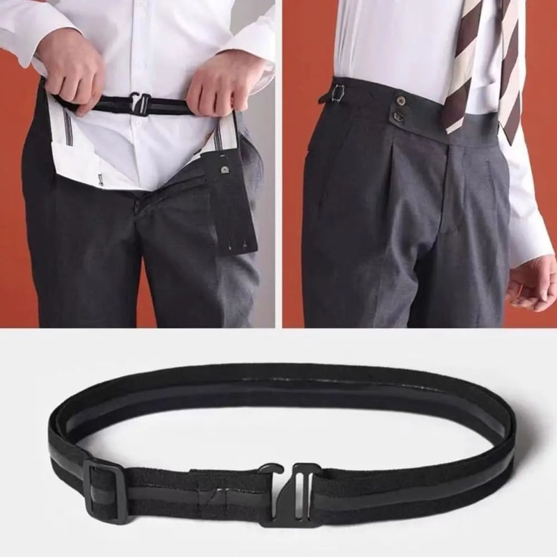 Adjustable Shirt Stay Belt For Men 3