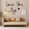Wooden Script Wall Sign Love You Bye 10