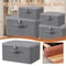 Foldable Fabric Storage Box With Lid 8