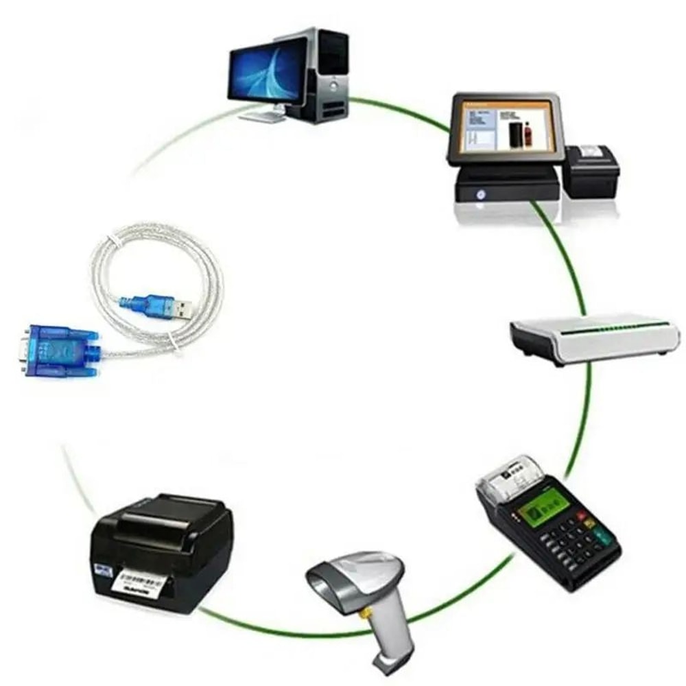 USB To RS232 Serial Adapter Cable 9