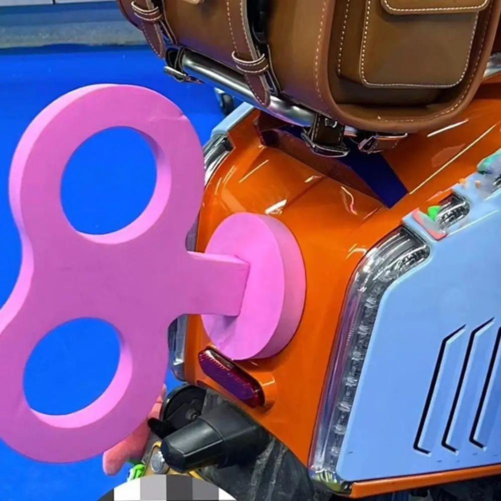 Funny 3D Wind Up Car Roof Sticker 6