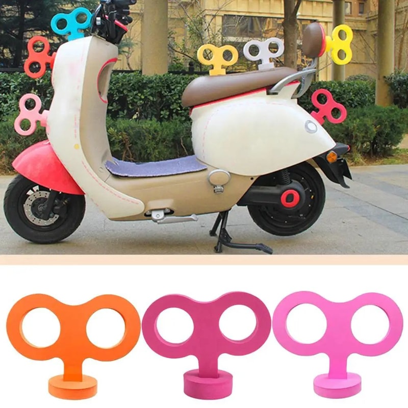 Funny 3D Wind Up Car Roof Sticker 7