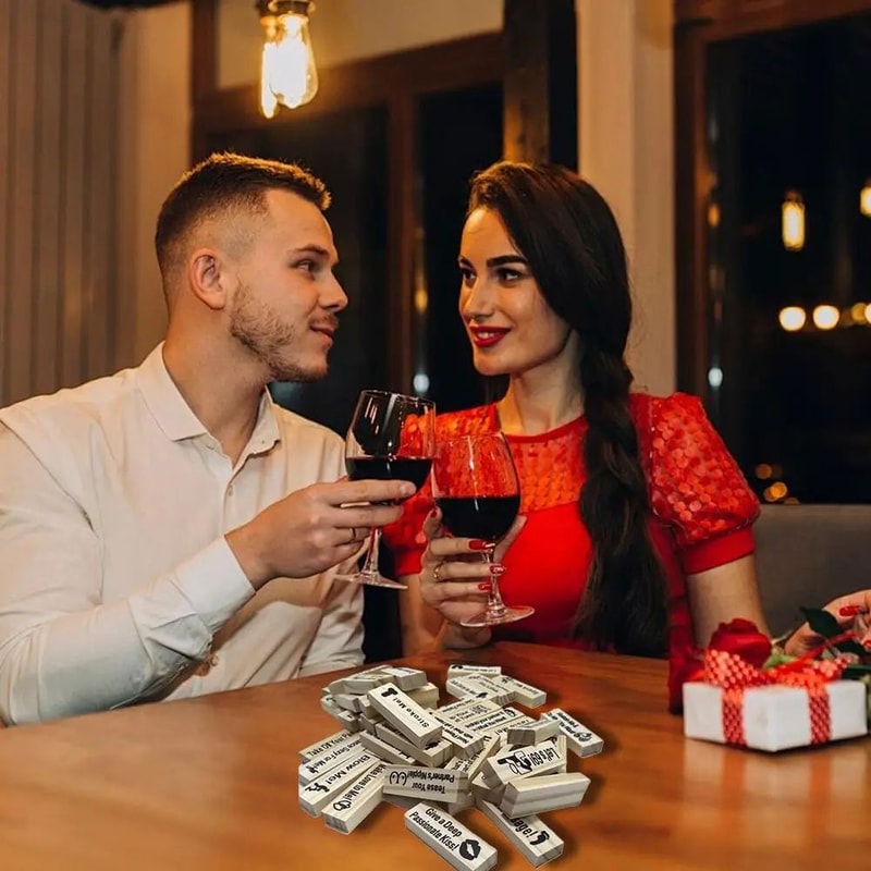 Couples Wooden Love Block Game 3