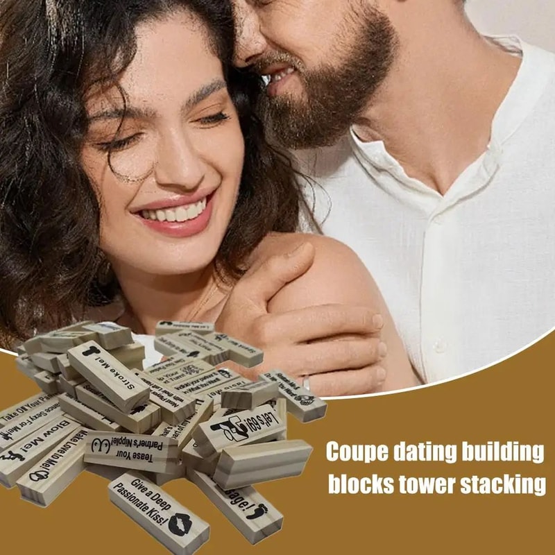 Couples Wooden Love Block Game 5
