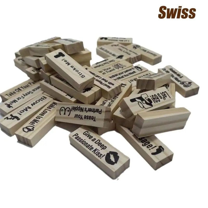 Couples Wooden Love Block Game 9