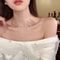 Elegant White Pearl Choker Necklace 0
