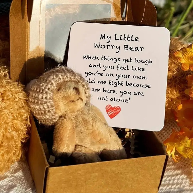 Mini Plush Worry Bear Gift Box 4