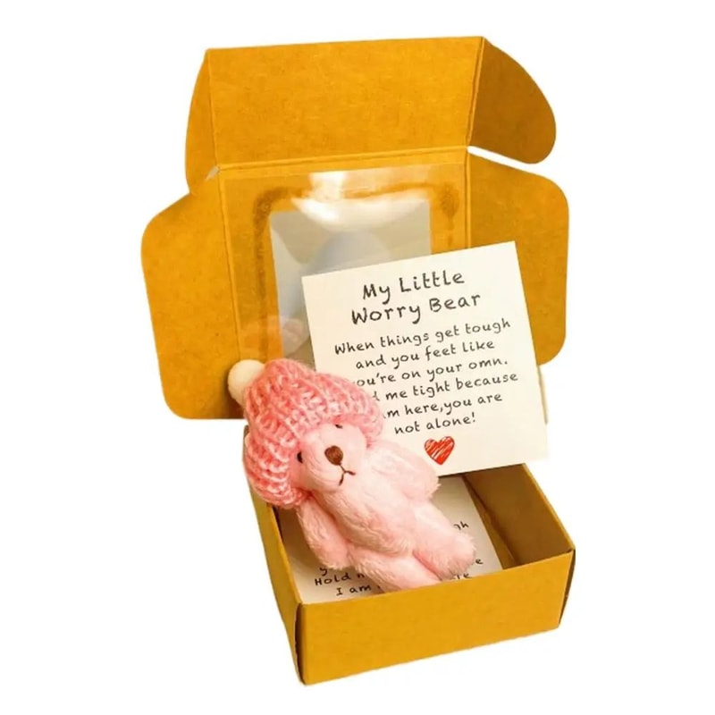 Mini Plush Worry Bear Gift Box 10