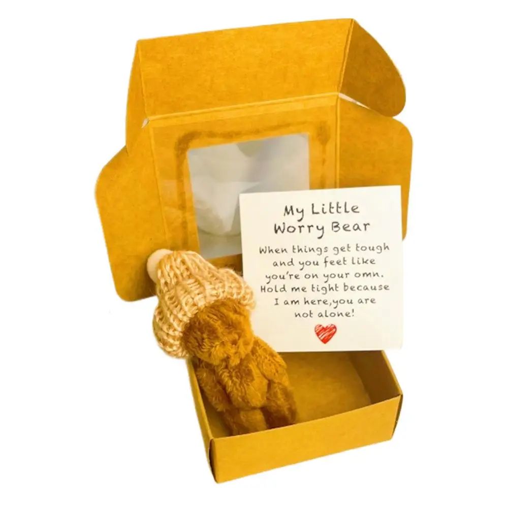 Mini Plush Worry Bear Gift Box 12