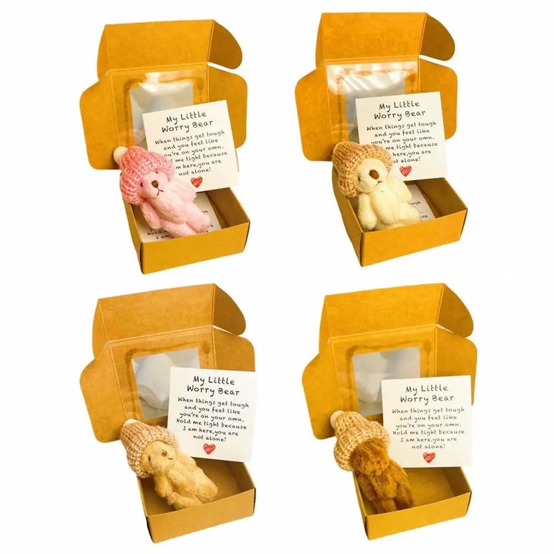 Mini Plush Worry Bear Gift Box 14
