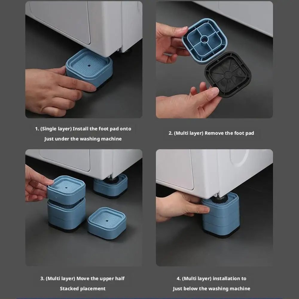 Adjustable Furniture Risers With Anti Slip Pads 4