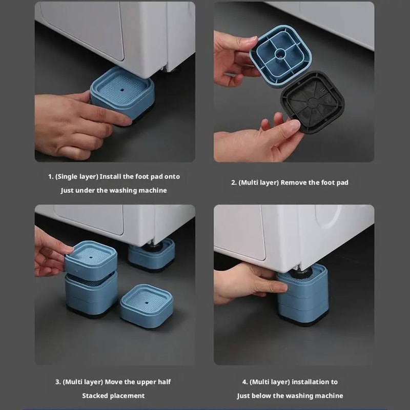 Adjustable Furniture Risers With Anti Slip Pads 4