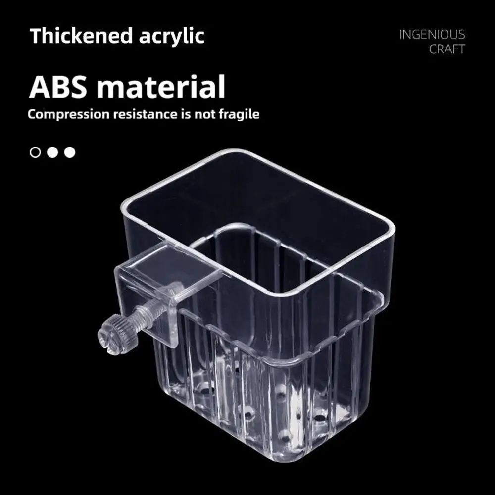 Transparent Aquarium Plant Holder Cups 0