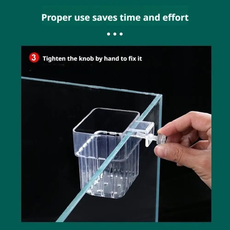 Transparent Aquarium Plant Holder Cups 9