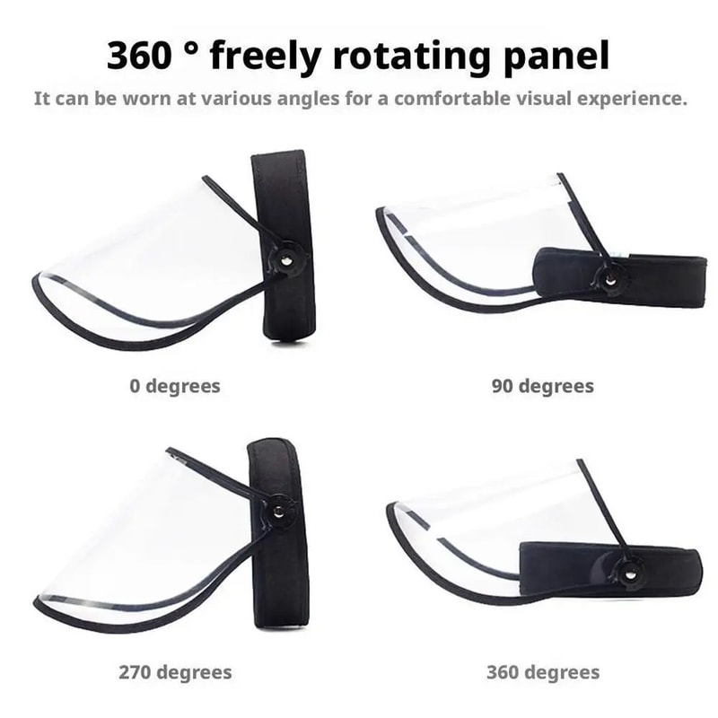 Transparent Face Shield Sun Hat 6