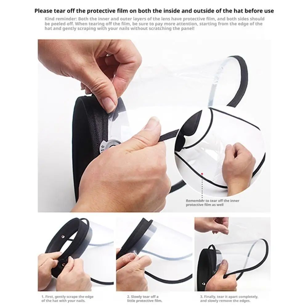 Transparent Face Shield Sun Hat 7