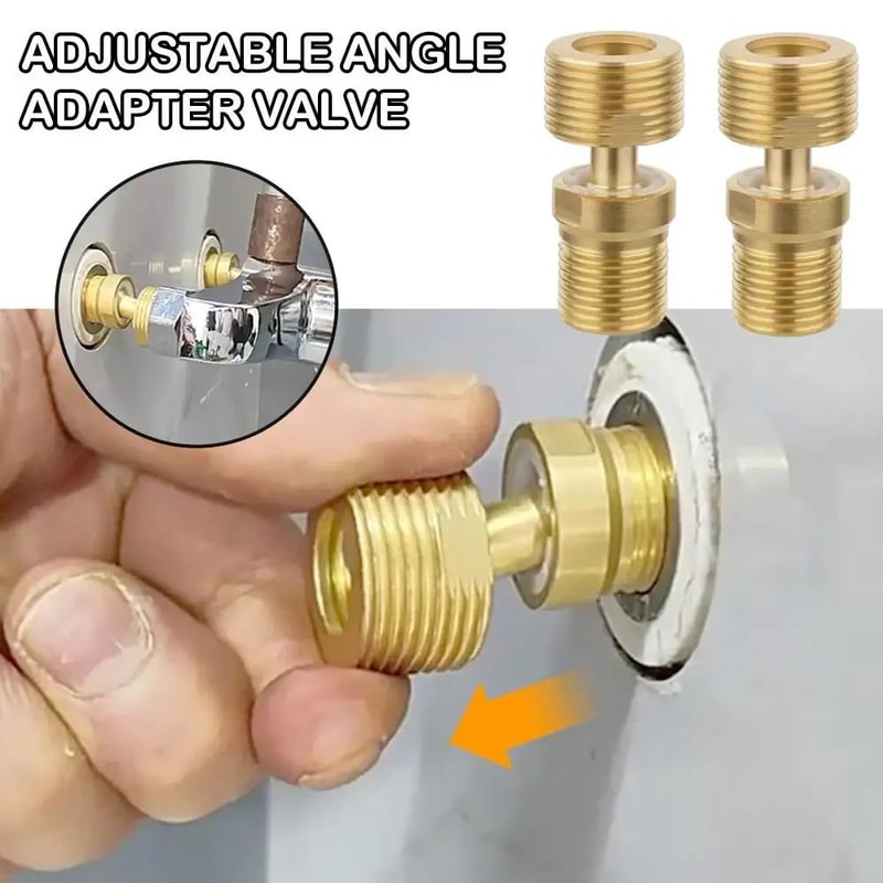 Adjustable Brass Shower Head Swivel Adapter 1
