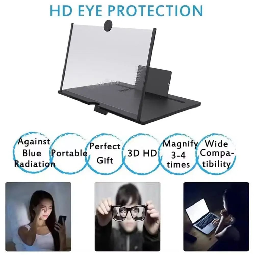 10 Inch Foldable Phone Screen Amplifier 7