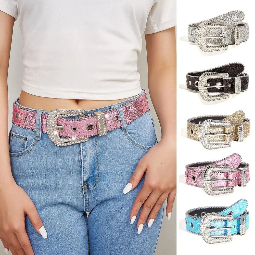 Rhinestone Western Cowgirl Belt 0