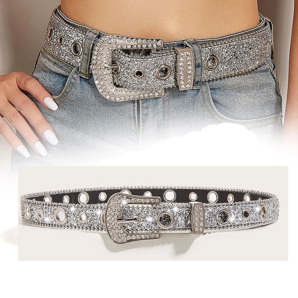 Rhinestone Western Cowgirl Belt 1