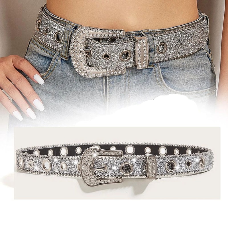 Rhinestone Western Cowgirl Belt 1