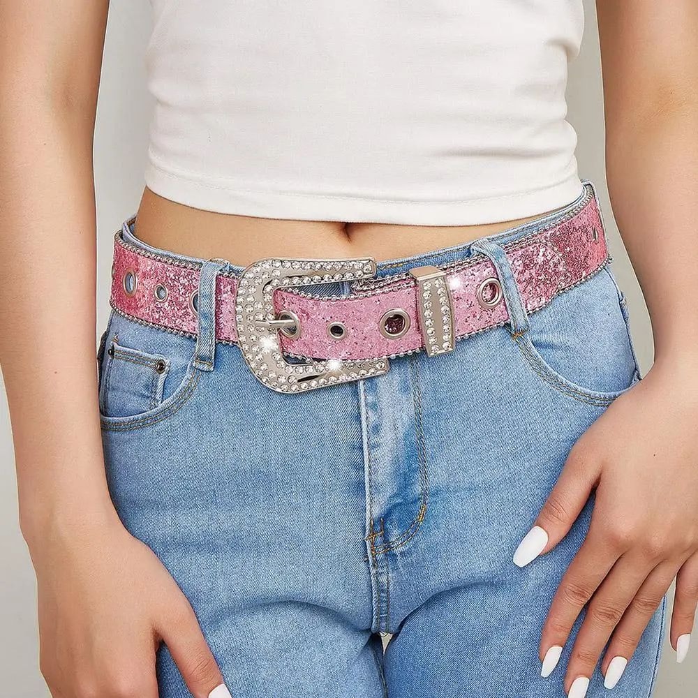 Rhinestone Western Cowgirl Belt 2