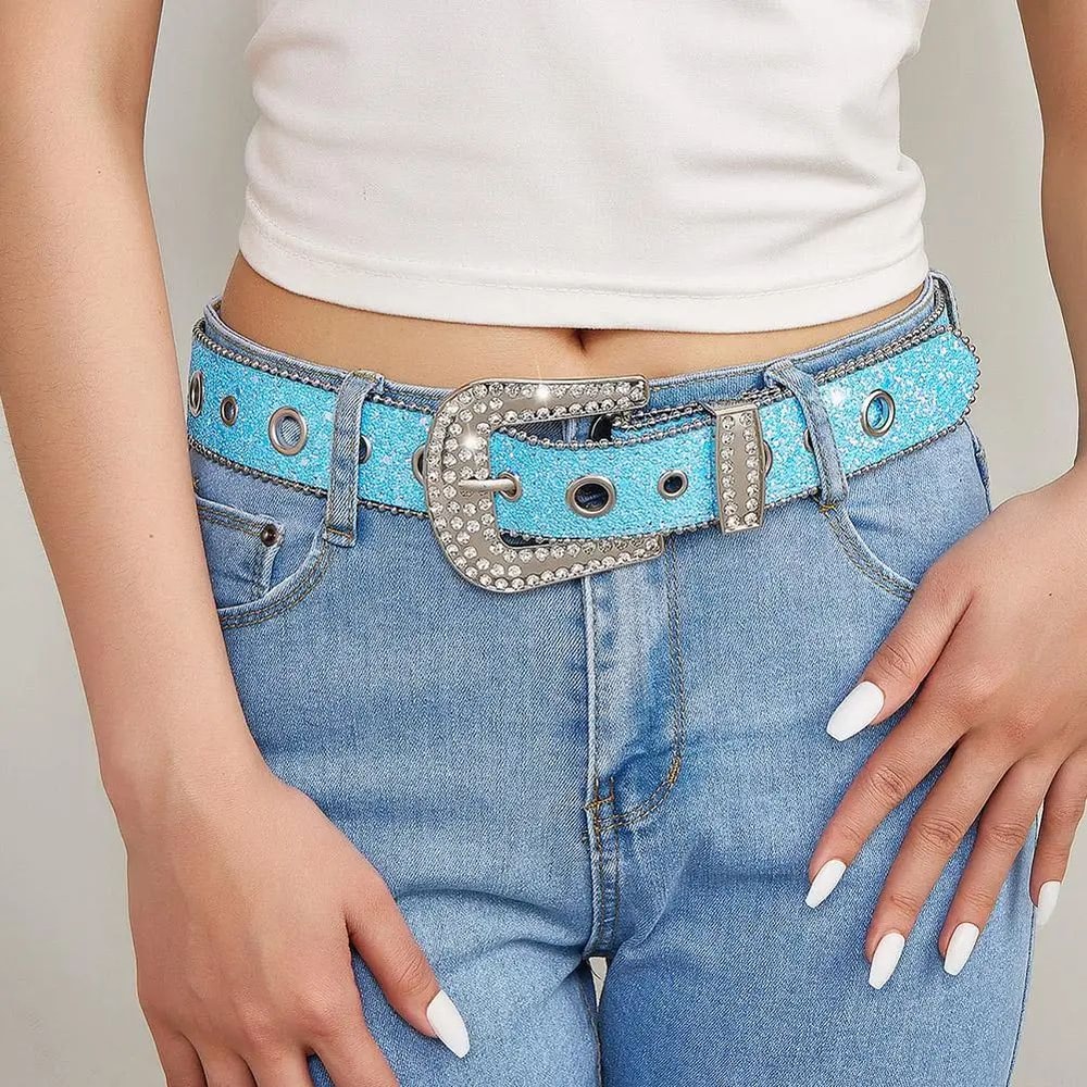 Rhinestone Western Cowgirl Belt 3