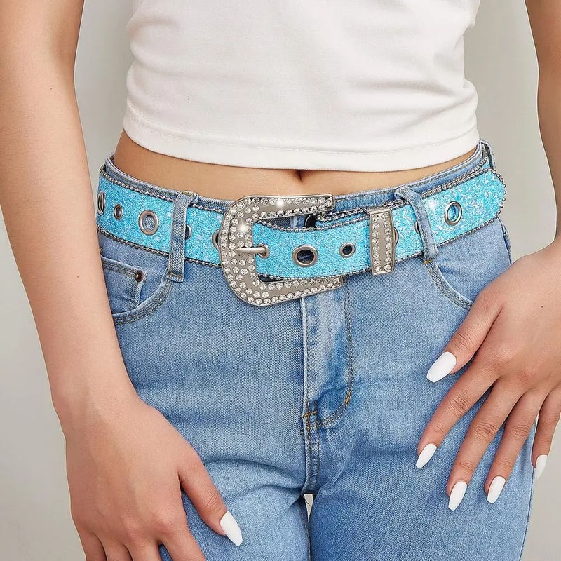 Rhinestone Western Cowgirl Belt 3