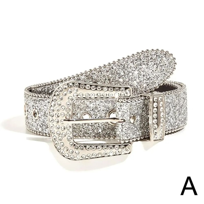 Rhinestone Western Cowgirl Belt 9
