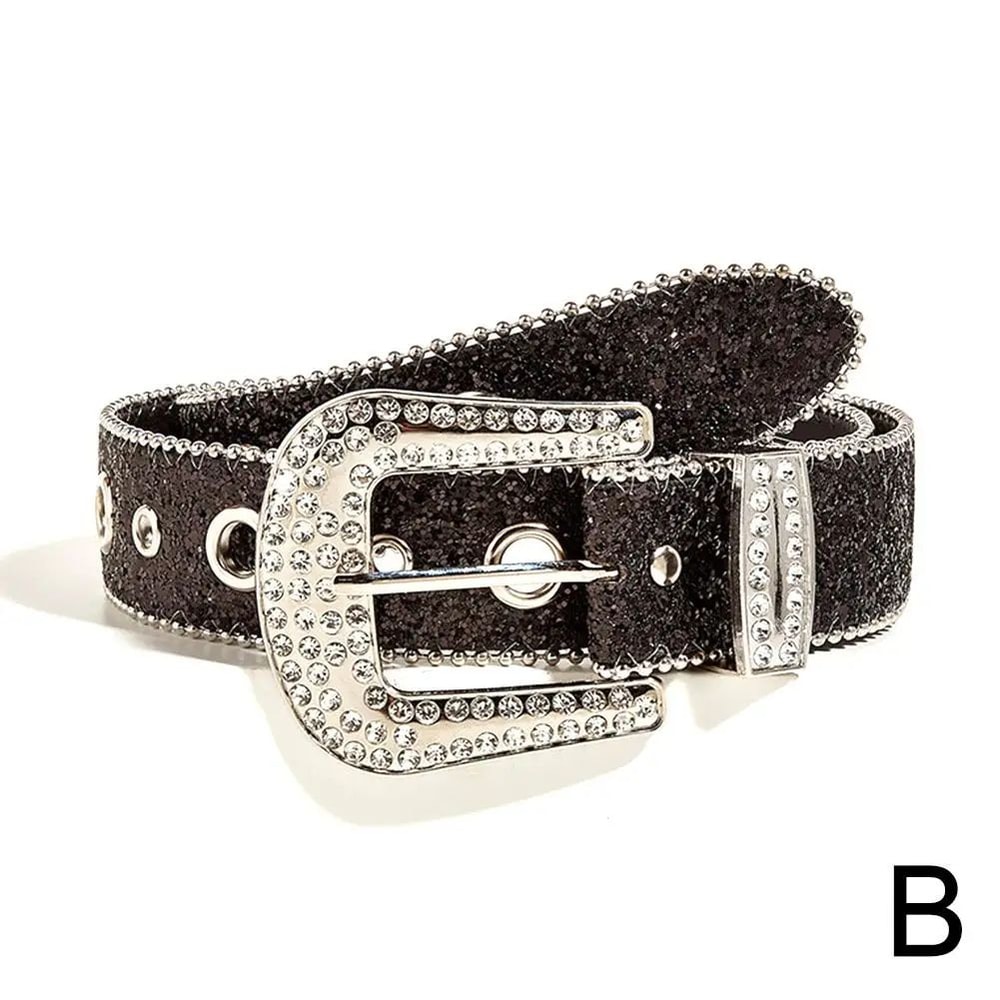 Rhinestone Western Cowgirl Belt 10