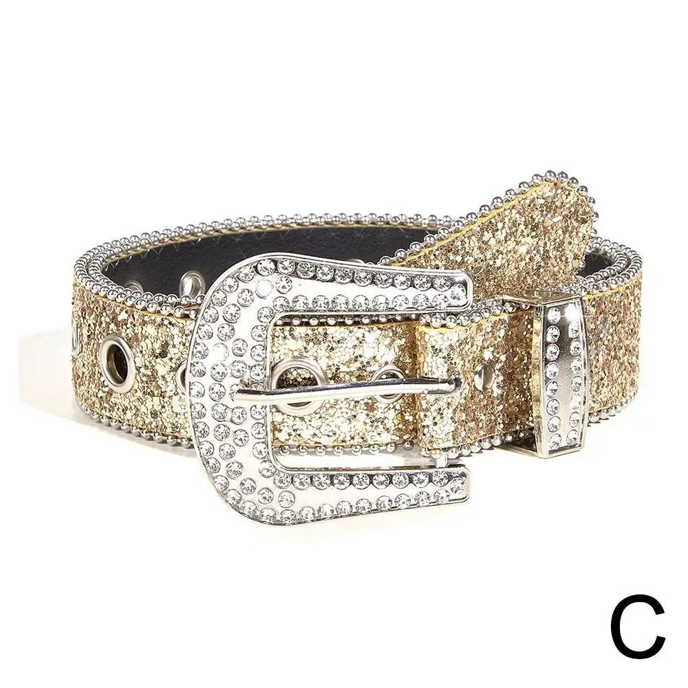 Rhinestone Western Cowgirl Belt 11