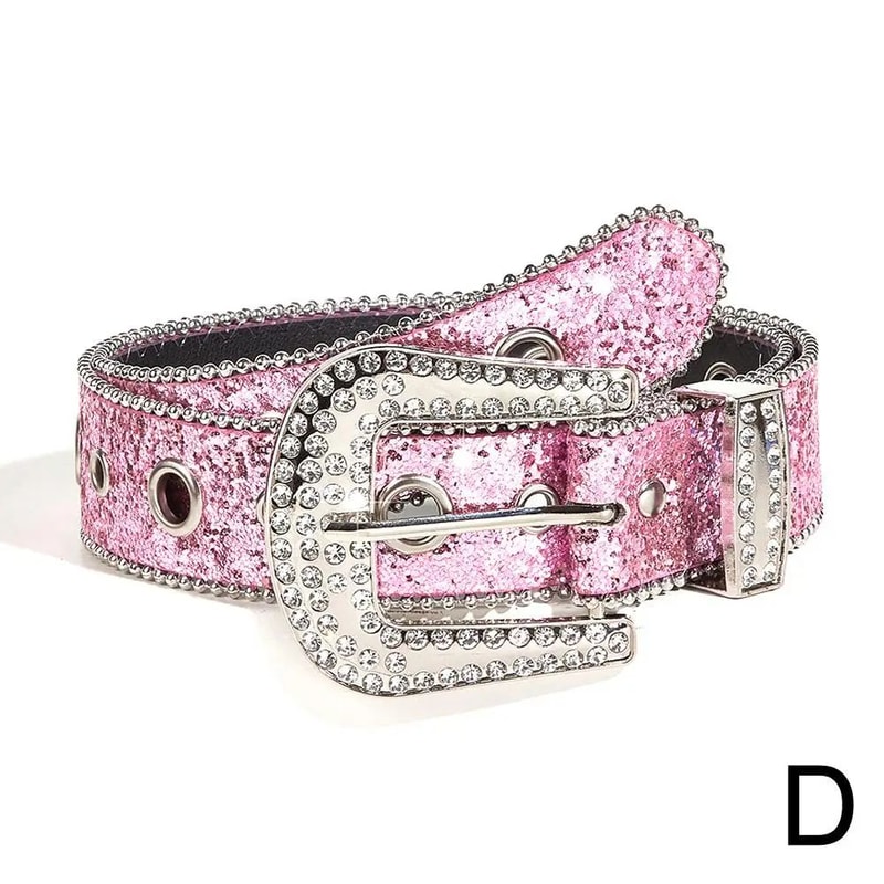 Rhinestone Western Cowgirl Belt 12