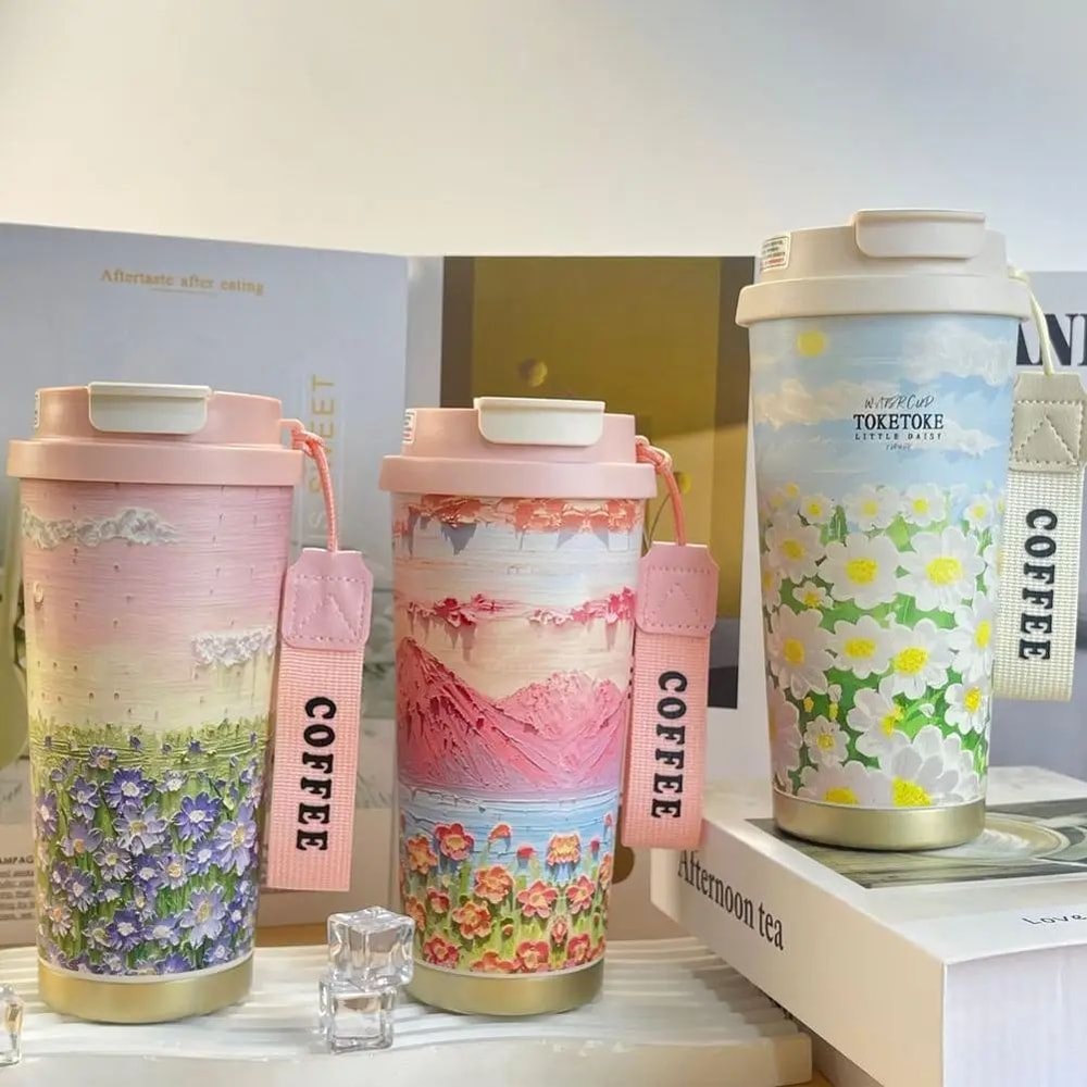 Wildflower Stainless Steel Coffee Tumbler 1