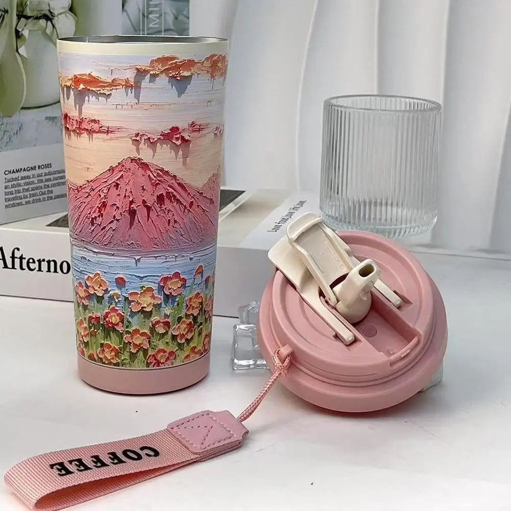 Wildflower Stainless Steel Coffee Tumbler 4