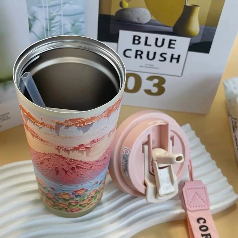 Wildflower Stainless Steel Coffee Tumbler 5