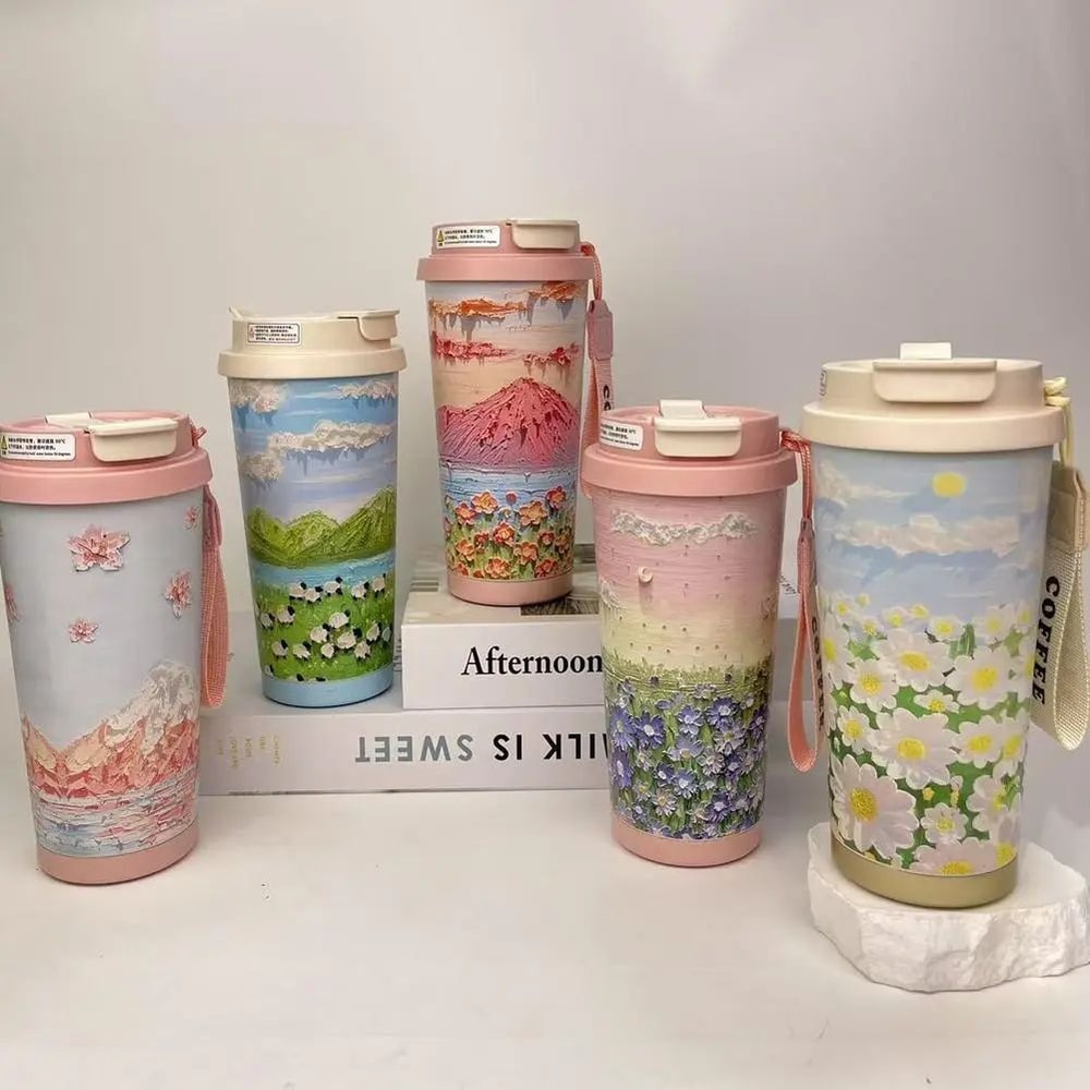 Wildflower Stainless Steel Coffee Tumbler 6